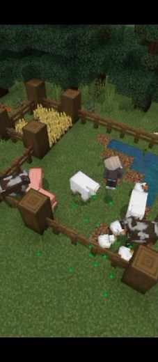 How to make a Animal Farm, Minecraft Build #shorts #minecraft #build