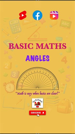 Basic Maths || Part - 1 || Angles in Less Than 30 Seconds💥 #shorts