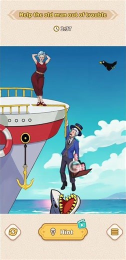 Brain Puzzle : Tricky Quest Level 85 Cliff Rescue Gameplay Walkthrough