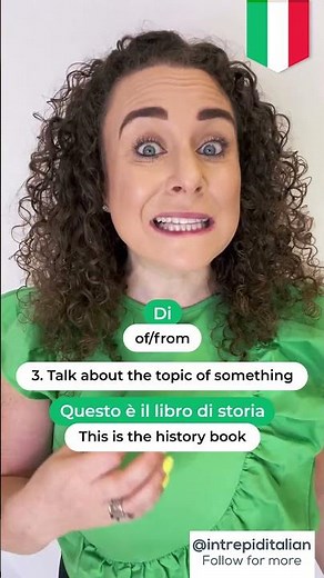 4 Ways to use the Italian Preposition DI 🇮🇹 ✅