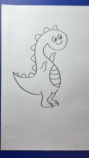 How to draw a dinosaur step by step for beginners