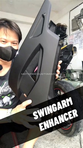 20K views · 299 reactions | [Universal] SwingArm Enhancer Installation Pwedeng pwede basta nasa sentro ang Monoshock. Conversion lang ang katapat. Pag gusto, may paraan! Haha #TatakMotofied #GawangMotofied #originaldesign #handmade #handcrafted #fiberglass #swingarmenhancer | MOTOFIED | Facebook