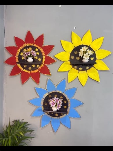 DIY Flower Wall Planter Ideas Using Cardboard