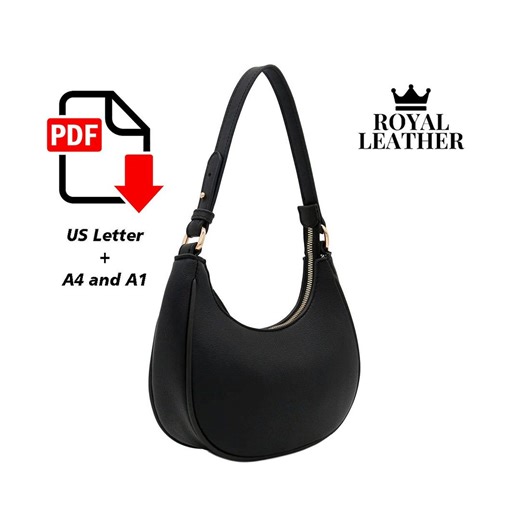 Leather Hobo Bag PDF Pattern: Shoulder Bag Template (A4/US Letter) - Etsy