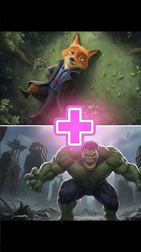 Nick Becomes HULK Zootopia Smash#Zootopia #NickWilde #Hulk #FoxHulk #Disney #Marvel #Smash #Shorts