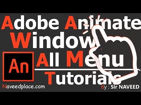 Adobe Animate CC - Window Menu -Tutorials