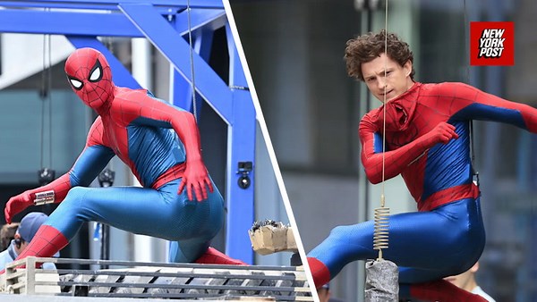 Tom Holland tries out new Spider-Man suit in first photos from set of ‘Brand New Day’
