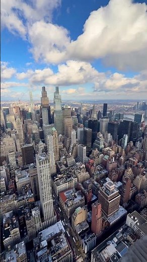 View from the Empire State Building Observation Deck in Manhattan, New York City