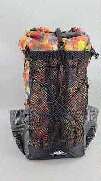 Crazy print pattern on this custom Raven Backpack by Hilltop Packs #hilltoppacks #backpackinggear