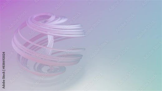 Futuristic Abstract Background Video with Moving Geometric Shapes - UHD