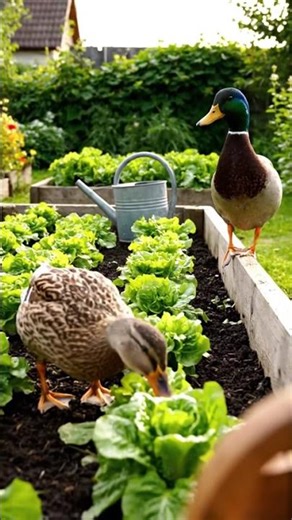 Raising Mandarin Ducks in Backyard #duck #shortsvideo