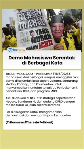 Demo Mahasiswa Serentak Hari Ini, Soroti UU Polri, Ekonomi, Pendidikan, dan Program MBG