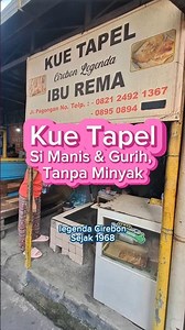 Manis dah gurihnya kue Tapel, legenda kue Cirebon tanpa minyak dari 1968.