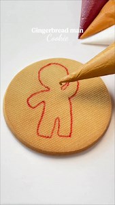Gingerbread man cookie 🤎🎄 Recipes and cookie cutters available in my link in bio #cookiedecorating #satisfying #christmas | thelucky.cookie