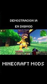 IA da vida a Digimons en Minecraft 😱😱😱 | Digimod + IA #minecraftmods #digimon #aiminecraft