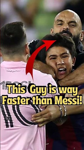 Messi's Bodyguard Displays Unbelievable Speed, Takes Down Field Trespasser.