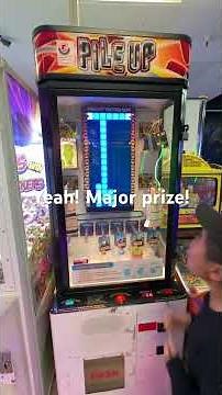 MAJOR PRIZE WIN at Pile Up (Stacker) #arcade #jackpot