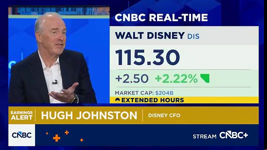 Disney CFO Hugh Johnston on Q1 results: The company has a lot of momentum right now
