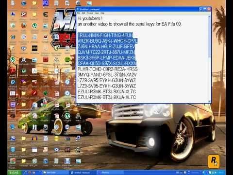 EA Fifa 09 Product/Serial keys