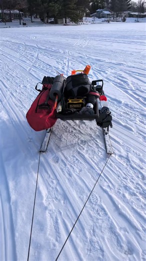 Custom Smitty Sled for Ice Fishing Adventures