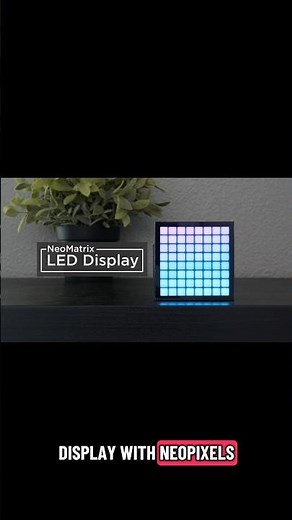 Build a square pixel display with #Adafruit 's 8x8 NeoMatrix #3dprinting
