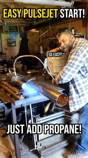 Becoming a Pulsejet to get it started #jetengine #pulsejet