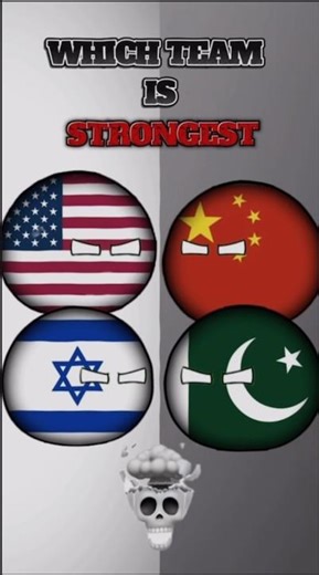 😎 WHICH TEAM IS STRONGEST 💪🔥 #countryballs #borderbattle #countryhumans #pakistan #teamindia