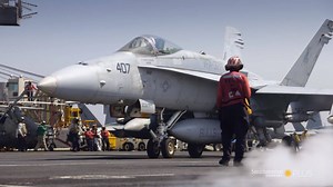 Landing a jet on an aircraft carrier is no easy feat. Think you could handle it? See the experts at work on Carriers at War: https://bitly.com/30M90iQ | Smithsonian Channel Aviation Nation
