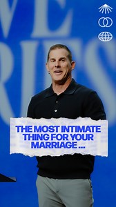 60K views · 1.7K reactions | The most intimate thing you can do in your marriage.  Watch the full sermon from the message series “Love Stories” on Youtube! | Craig Groeschel | Facebook