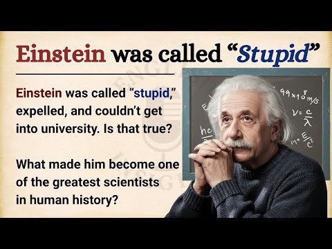Albert Einstein Failed His University Exam || Learn English Through Story Level 2 || Graded Reader