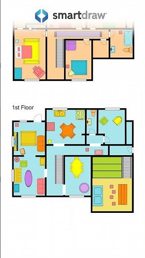The Official Simpsons House Floor Plan #houseplan #floorplan #simpsons