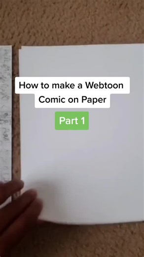 How to Make a Webtoon Comic on Paper: Part 2 Tutorial