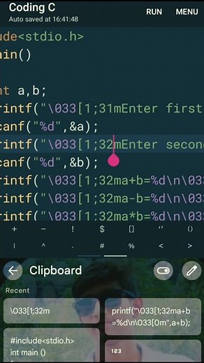 WAP in c to find addition, subscription, multiplication and division input from uset