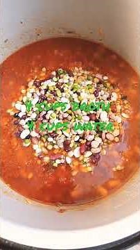Hearty Crockpot Cajun 15 Bean Soup, Budget Meal