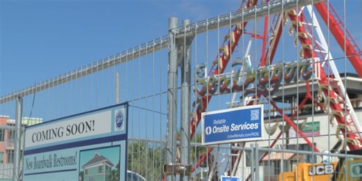 Carolina Beach Boardwalk restroom construction resumes, set to finish in spring