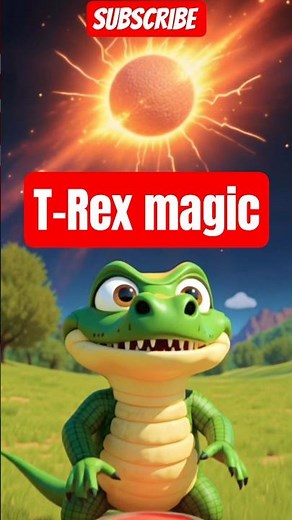 T-Rex magical cartoon story for kids # magical button