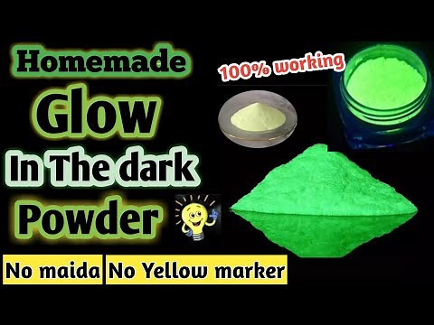 #78| How to make Glow in the dark powder | Diy neon powder | Diy glow powder | All in one AB