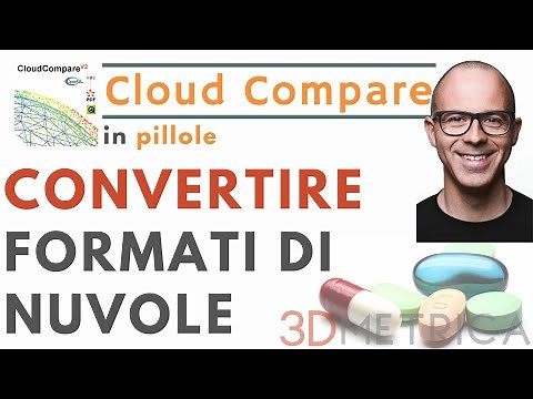 Cloud Compare - Usalo per convertire formati file di nuvole di punti