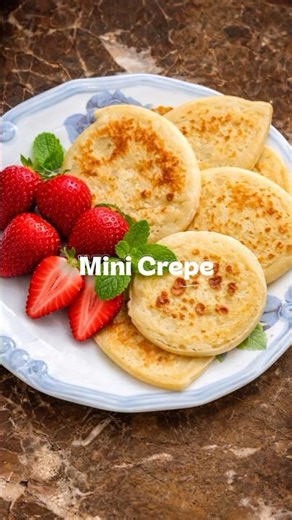 Quick mini crepe recipe #minicrepe #creperecipe