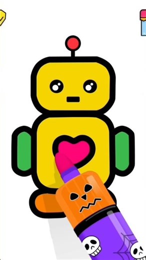 How draw the robot 🤖#art #drawing