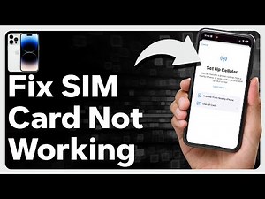 How To Fix SIM Card Not Working On iPhone