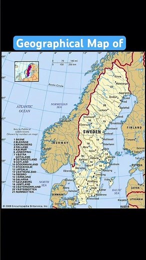 Sweden Map Explained 😱 | Cities, Regions & Arctic Circle #europe