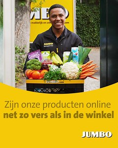Wij vinden dat alleen het beste goed genoeg is. Daarom zijn alle verse producten die je bij Jumbo bestelt net zo vers als in de winkel. Al je boodschappen thuisbezorgd, met Jumbo. | Jumbo Supermarkten
