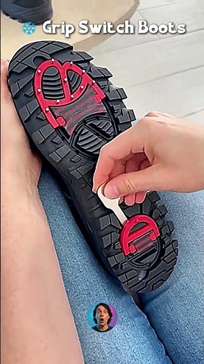 Boots With a Built-In Ice Grip Switch