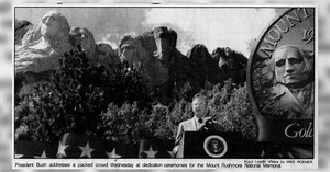 Bush attends 50th anniversary of the completion of the Mount Rushmore | South Dakota History