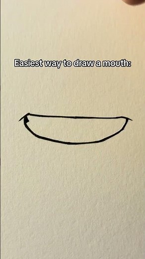 Easiest way to draw a mouth || Jmarron