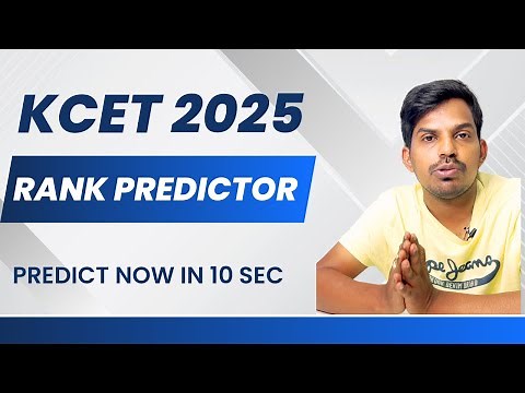 🎯 KCET 2025 Rank Predictor | Know Your KCET Rank Instantly! | KCET Marks vs Rank Explained