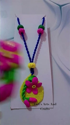 Clay Jewellery Set //How To Make Handmade Clay Jewellery Set #shorts #youtubeshorts #handmadejewelry