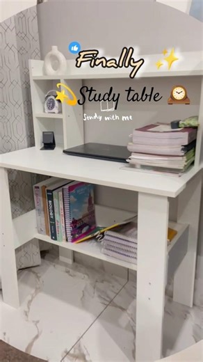 Ordered a table from Amazon #desksetup #amazonfinds #unboxing #review #study #studytable #viral