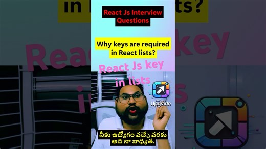Why are keys required in React lists? ⚛️ #reactjs #javascript #easytoupgrade